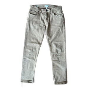 TODD SNYDER New York Beige 100% Cotton Stretch Jeans Pants    Mens Size 30 x 32